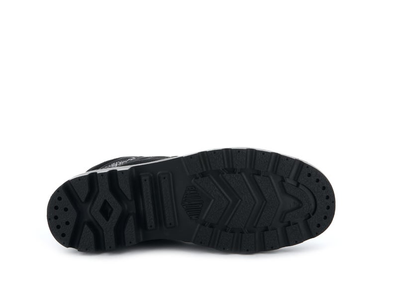 PALLADIUM حذاء بالاديوم للرجال بامبا هاي، حذاء ليفي كانفاس، أسود/أسود، 7.5 M - Image 5